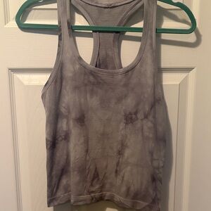 Lululemon Gray Tie-Dye Racerback Tank Top - Women